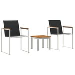 vidaXL Chaises de salle à manger 2 Pièces Gris 60x56x85 cm Bois massif d'acacia