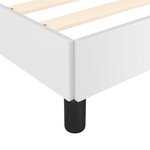 vidaXL Cadre de lit blanc 120x190 cm similicuir