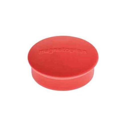 Bte de 10 Aimants Discofix rond 'mini' Diam 20 x H 7 mm Rouge MAGNÉTOPLAN