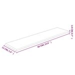 vidaXL Panneaux muraux 12 Pièces Gris clair 60x15 cm Velours 1 08 m²