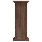 vidaXL Support pour plantes chêne marron 33x33x80 cm bois d'ingénierie
