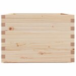 vidaXL Jardinière 70x70x49 5 cm bois de pin massif