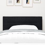 vidaXL Tête de lit LED Design Stylé Noir 100 cm Tissu