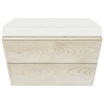 vidaXL Salon de jardin palette 9 Pièces avec coussins bois d'épicéa