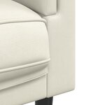 vidaXL Ensemble de canapés 3 Pièces avec coussins crème velours