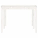 vidaXL Table de jardin blanc 203 5x100x76 cm bois massif de pin