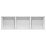 vidaXL Bibliothèque/Meuble TV Blanc 36x30x114 cm Bois d'ingénierie