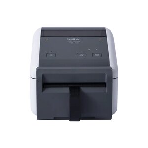 Brother TD-4420DNFC Imprimante d'étiquettes thermique USB  LAN - Résolution 203 dpi - Prend en charge les rouleaux continus sans doublure - Couleur blanc/gris