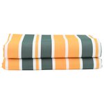 vidaXL Tissu de remplacement pour store Vert et Jaune 10x1.6 m