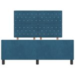 vidaXL Cadre de lit Bleu foncé 160x200 cm Velours