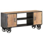 vidaXL Meuble TV 110x30x49 cm Bois de récupération massif