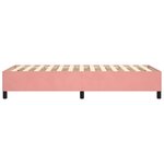 vidaXL Cadre de lit sans matelas rose 100x200 cm velours