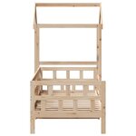 vidaXL Lit de jour avec toit 90x200 cm bois de pin massif
