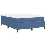 vidaXL Lit avec Sommier et Matelas Bleu 140x200 cm en Velours Côtelé