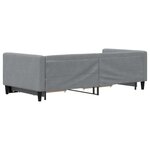 vidaXL Lit de jour avec gigogne et tiroirs sans matelas 90x200 cm