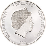 Pièce de monnaie en Argent 5 Dollars g 31.1 (1 oz) Millésime 2023 Meteorite Impacts TENHAM