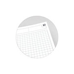 Cahier spirales oxford meetingbook - b5 17 6 x 25 cm - petits carreaux - 160 pages