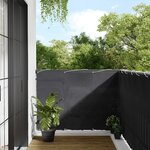 vidaXL Écran de balcon anthracite 120x800 cm 100  polyester oxford