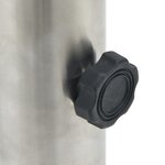 vidaXL Base de parasol pour mât Ø38/48 mm argenté acier