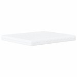 vidaXL Lit avec matelas crème 180x200 cm tissu