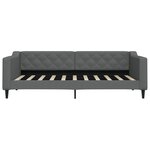 vidaXL Lit de jour avec gigogne sans matelas gris foncé 90x190 cm