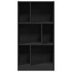 vidaXL Bibliothèque noir 57x28 5x107 5 cm bois d'ingénierie
