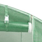 vidaXL Serre avec cadre en acier vert 12 m² 4x3x2 m