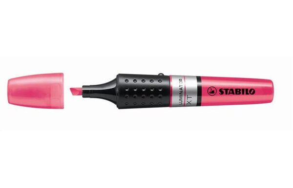 Surligneur LUMINATOR Niveau Visible Pointe Biseautée Rose STABILO