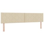 Tête de lit LED vidaXL Design Blocs en Diamant Crème 200 cm Tissu