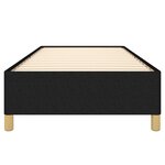 vidaXL Cadre de lit sans matelas noir 90x200 cm tissu