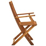 vidaXL Chaises pliables d'extérieur lot de 4 Bois d'acacia solide