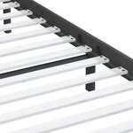 vidaXL Cadre de lit sans matelas gris bois massif 200x200 cm