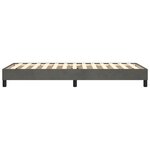 vidaXL Cadre de lit sans matelas gris foncé 100x200 cm velours