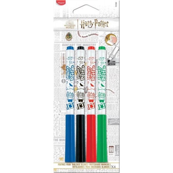 Maped Feutre effaçable à sec HARRY POTTER  blister de 4