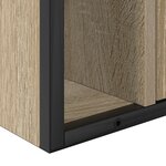 vidaXL Ensemble de meubles de salle de bain en 3 pièces Chêne Sonoma Bois d'ingénierie