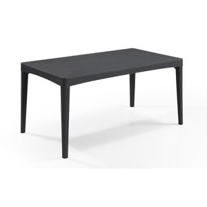 ALLIBERT JARDIN Table 6 personnes Girona Wucker Rond Graphite