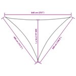 vidaXL Voile de parasol tissu oxford triangulaire 4x5x6 4 m marron
