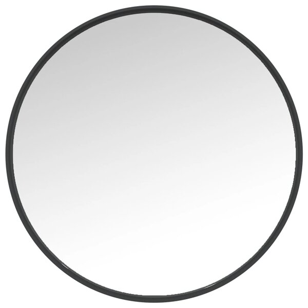 vidaXL Miroir mural Noir 50 cm
