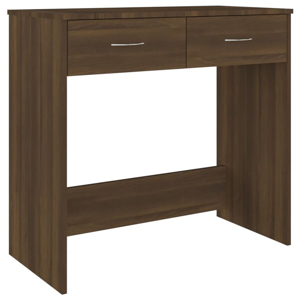 vidaXL Bureau Chêne marron 80x40x75 cm Bois d'ingénierie