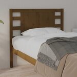 vidaXL Tête de lit Marron miel 106x4x100 cm Bois massif de pin