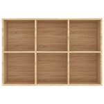 vidaXL Bibliothèque/Buffet chêne sonoma 66x30x98 cm bois d'ingénierie