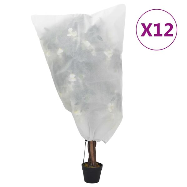 vidaXL Housses de protection pour plantes avec cordon de serrage 12Pièces