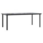 vidaXL Ensemble à manger de jardin et coussins 9 Pièces marron poly rotin