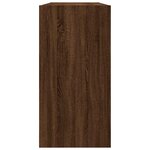 vidaXL Bibliothèque/Buffet chêne marron 50x25x80 cm bois d'ingénierie