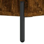 vidaXL Meuble TV Chêne fumé 80x36x50 cm Bois d'ingénierie