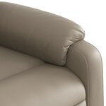 vidaXL Fauteuil de massage inclinable électrique cappuccino similicuir