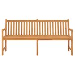 vidaXL Banc de jardin 180 cm bois de teck solide