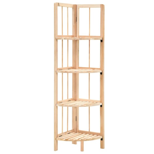 vidaXL Étagère d'angle bois de cèdre 27 x 27 x 110 cm