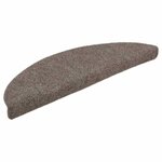 vidaXL Tapis d'escalier autocollants 15 Pièces Crème 56x17x3cm Aiguilleté