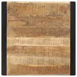 vidaXL Table à manger 70x70x75 cm Bois de manguier massif brut